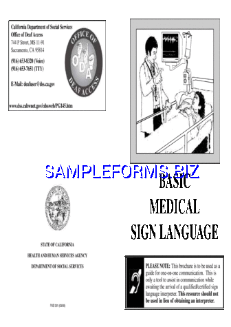 Basic Medical Sign Language pdf free